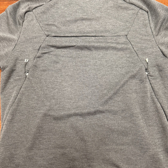 On Cloud Running Technical Hoodie Pullover 1/4 Zip Jacket Men's Medium Gray - Picture 11 of 12